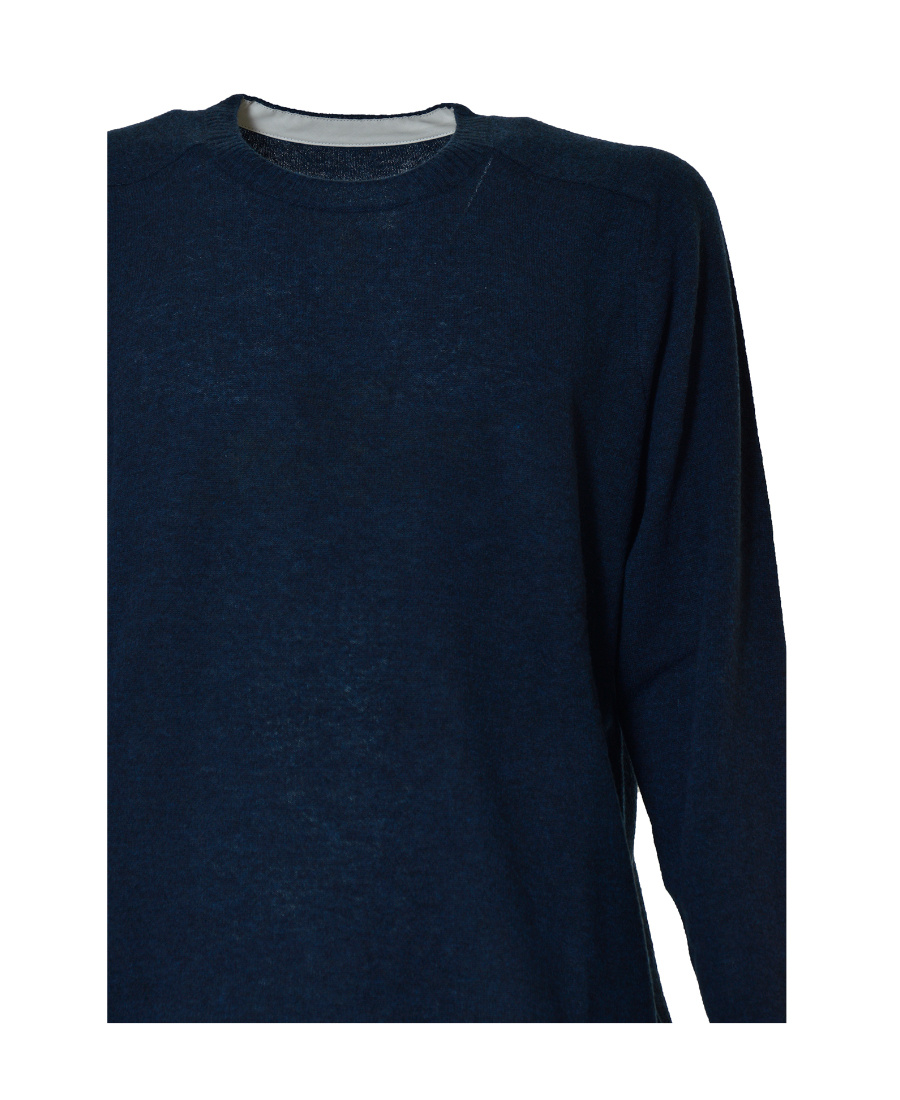 Maison Margiela Wool-blend Crew-neck Jumper In Black
