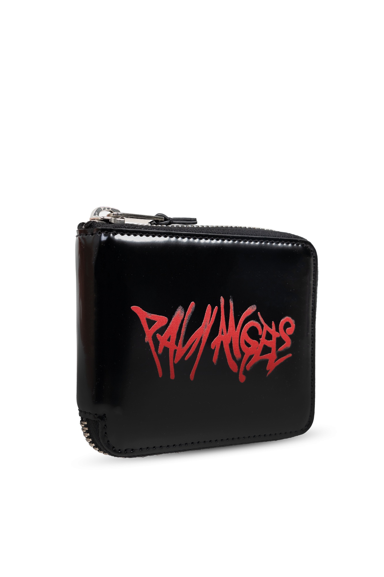 Palm Angels Zipper Wallet In Black