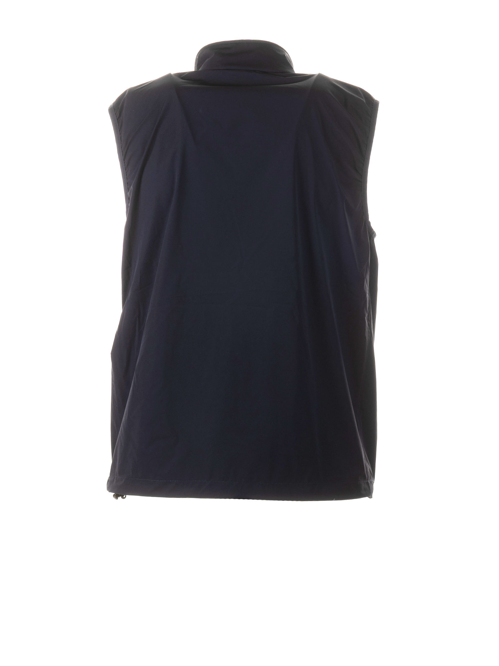 Shop Aspesi Zip-up Padded Vest In Black