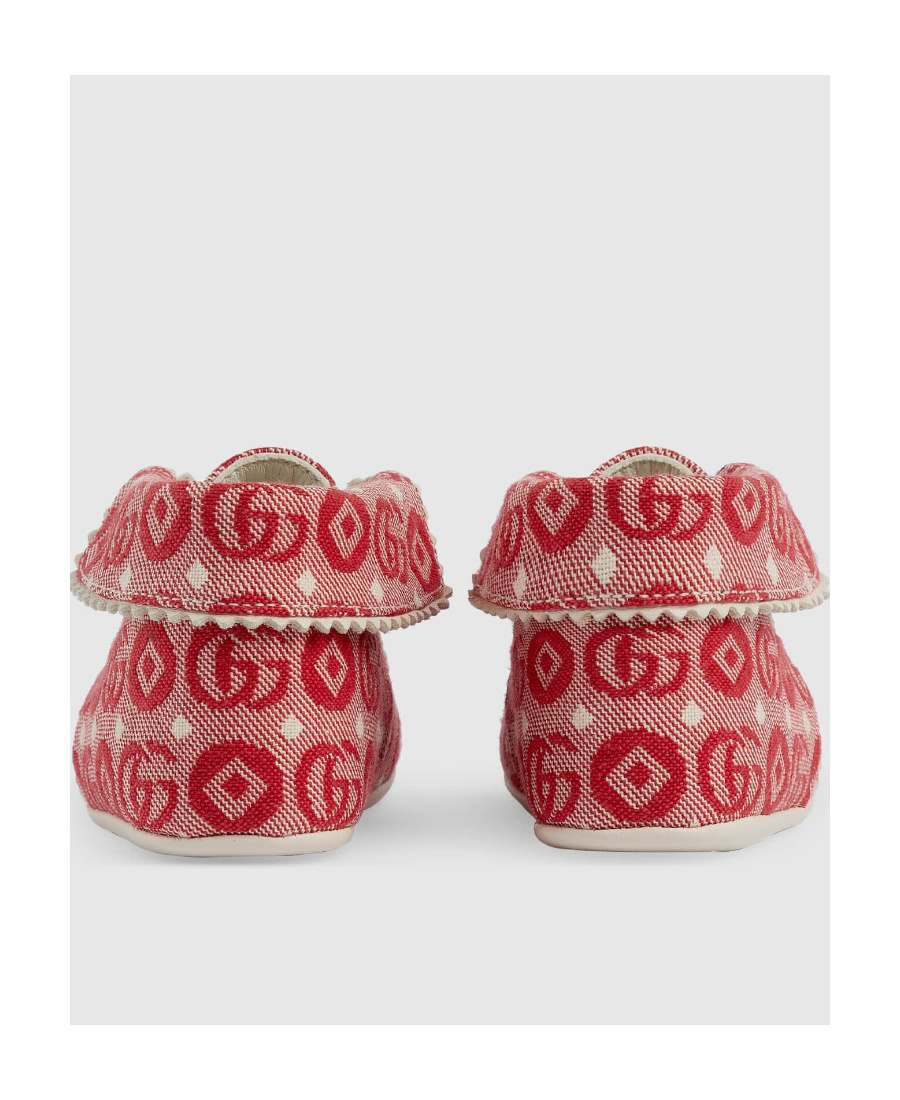 Gucci Gg-canvas Leather Boots In Red