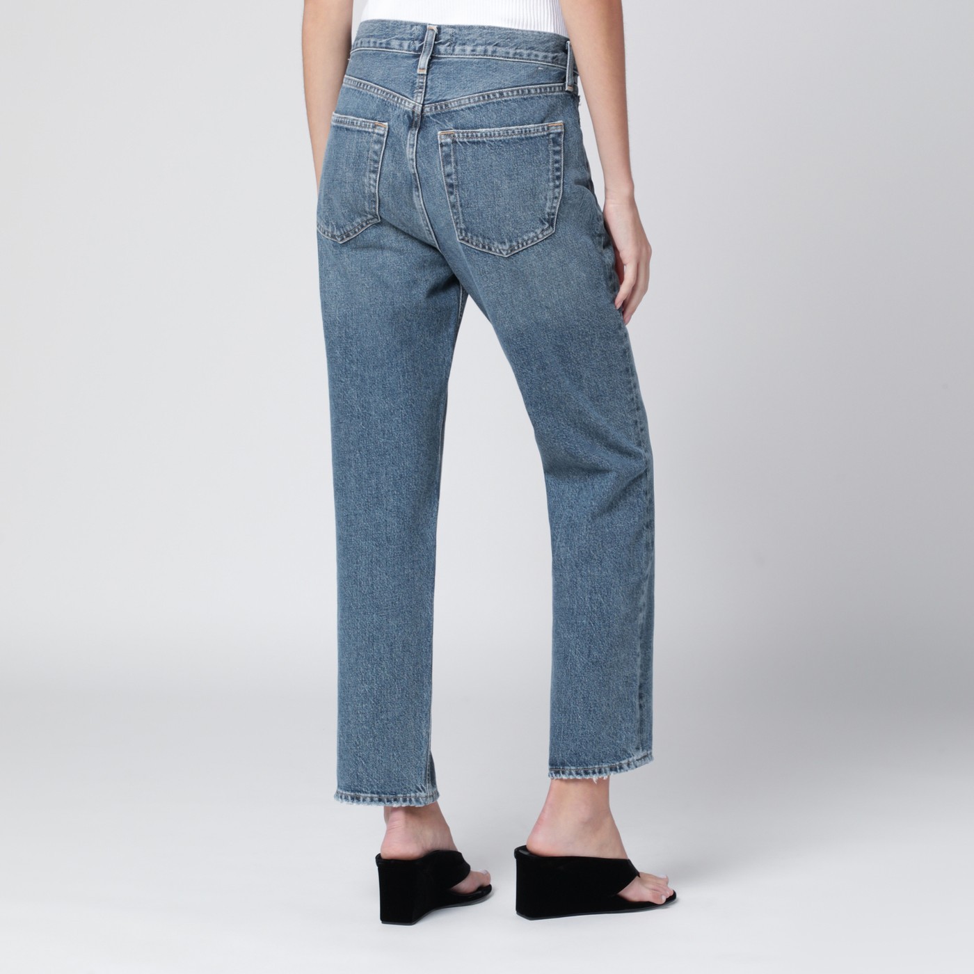 Agolde Valen Jeans In Regenerated Denim In Blue