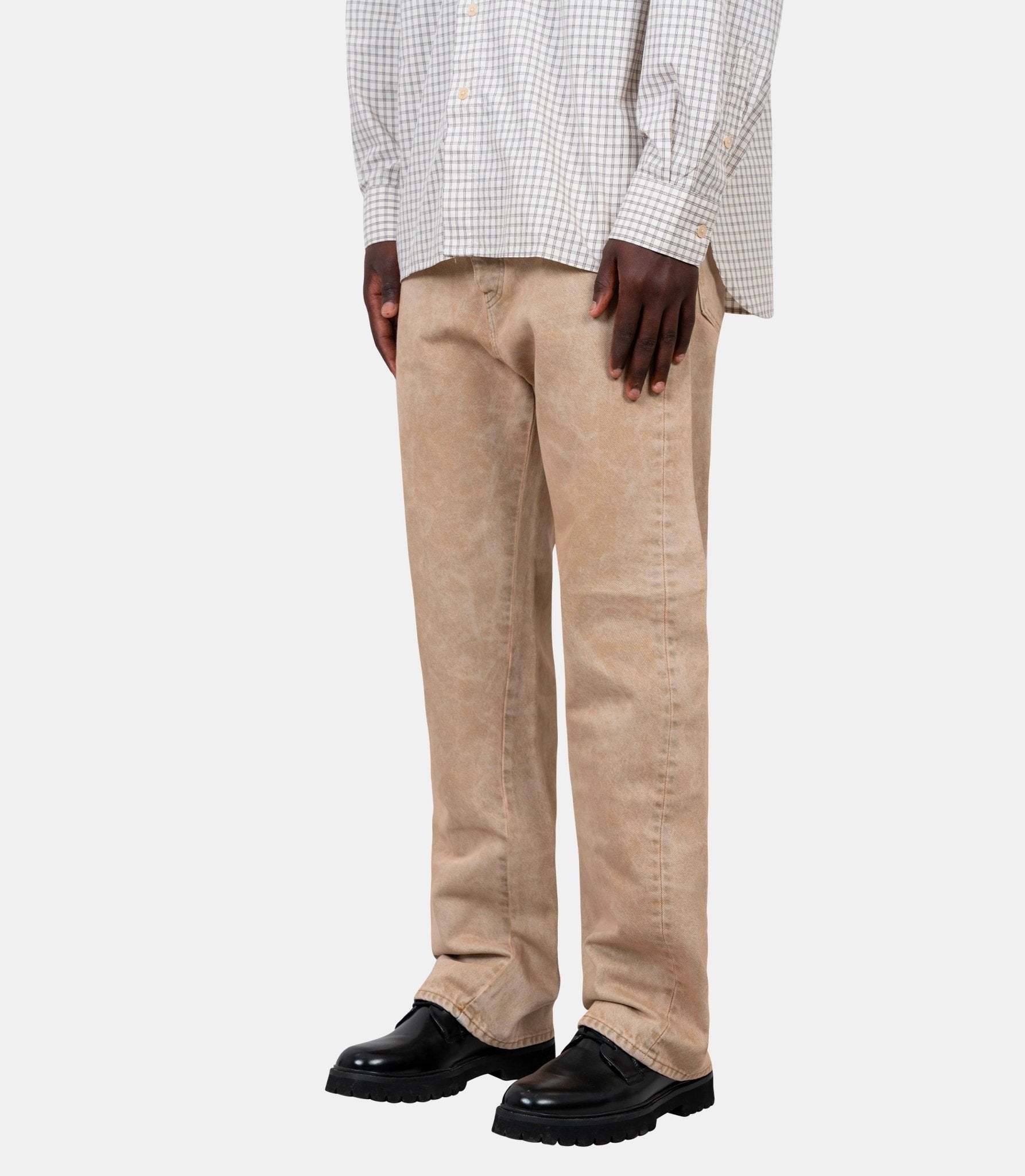 Sunflower Belt Loop Denim Trousers In Neutral