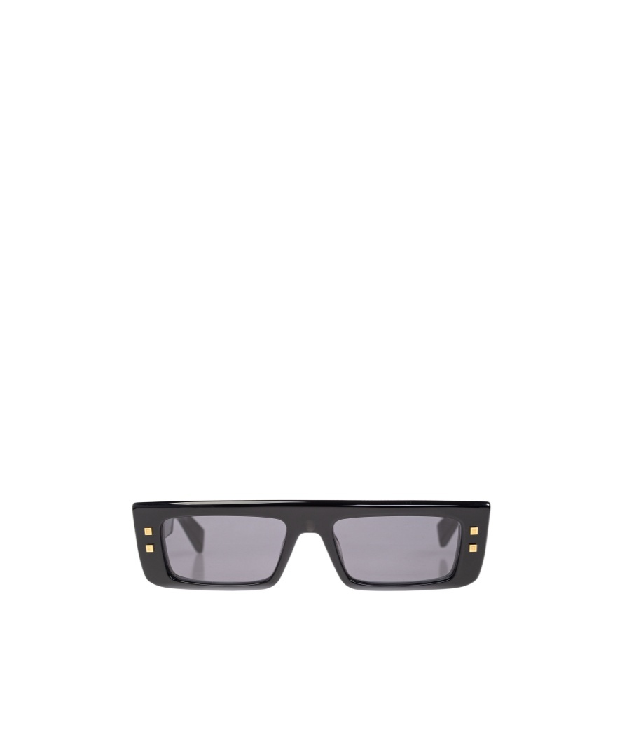 Balmain Rectangular Sunglasses In Gray