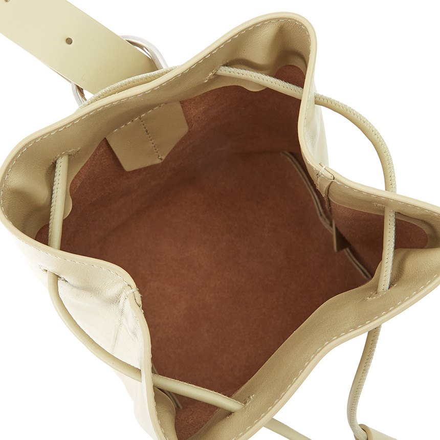 Jil Sander Logo Shoulder Bag In Nude
