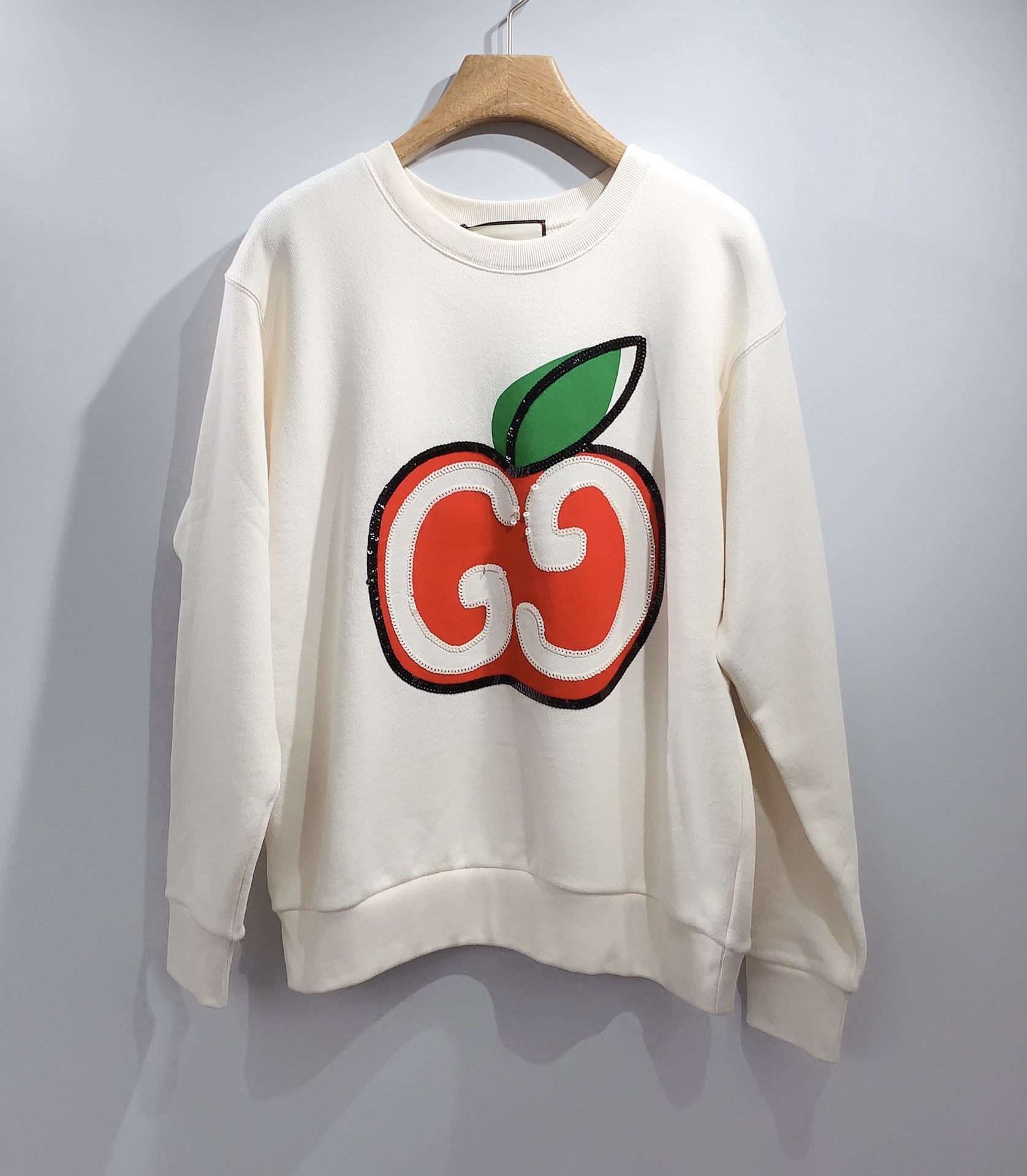 Gucci Printed Round-neck Sweater In White