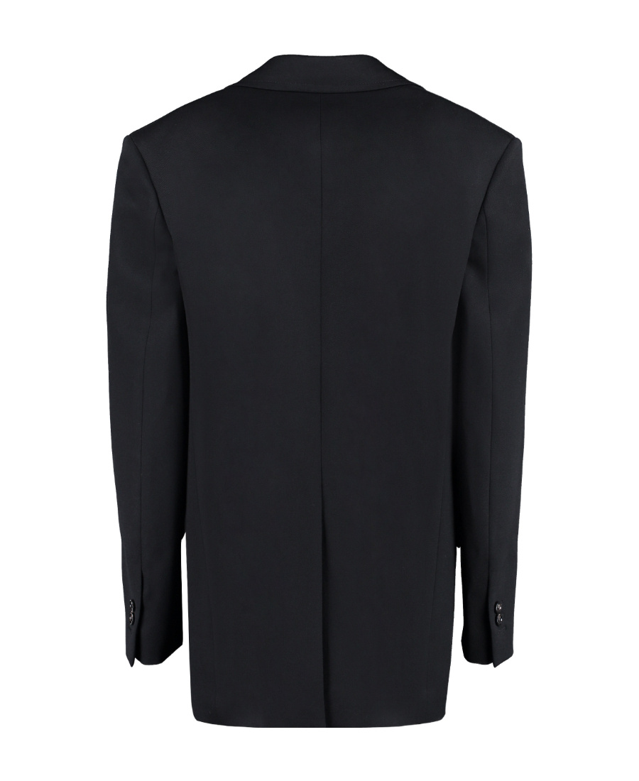Bottega Veneta Women's Double-breasted Wool Blazer In Black