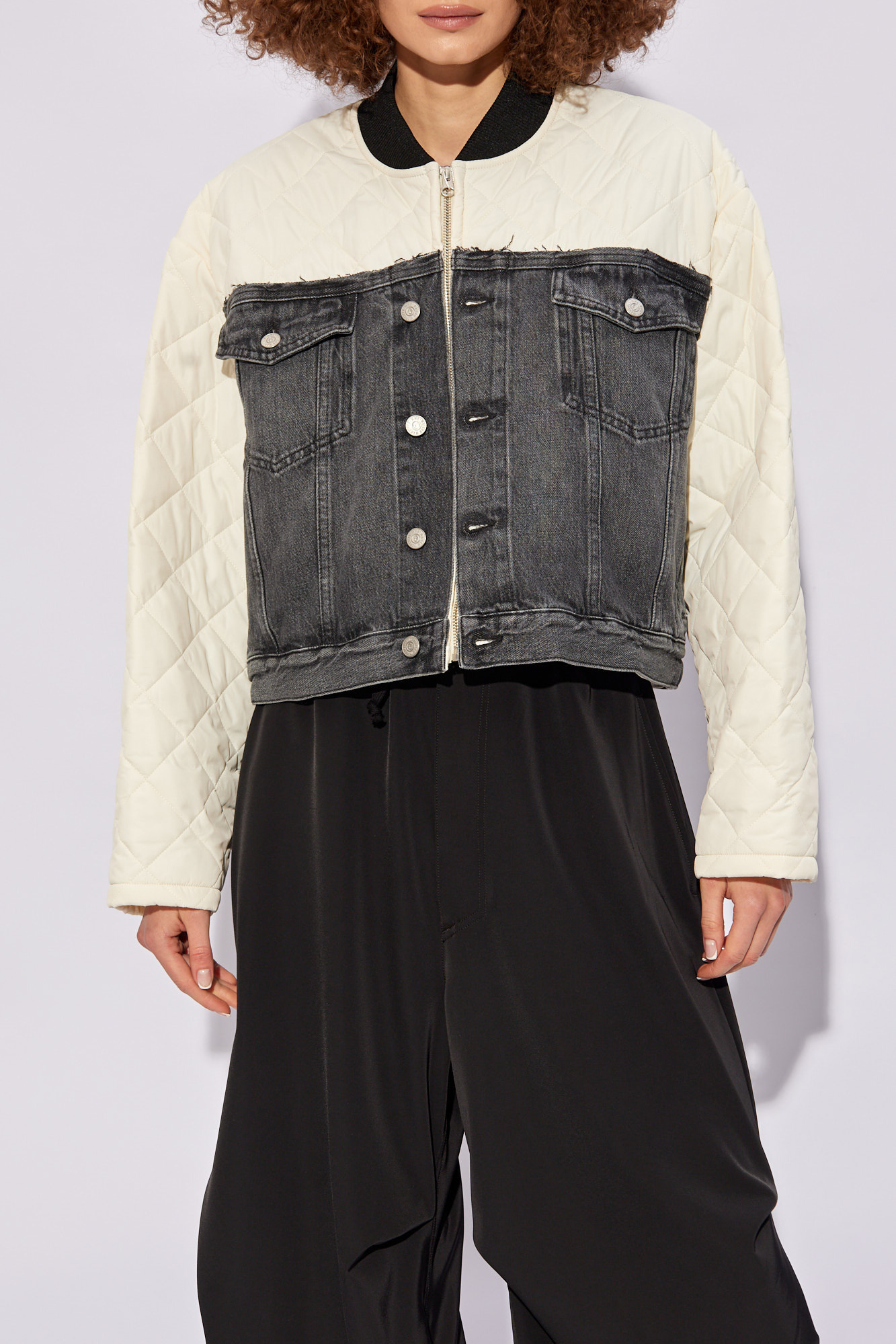 MM6 MAISON MARGIELA PANELLED BOMBER JACKET