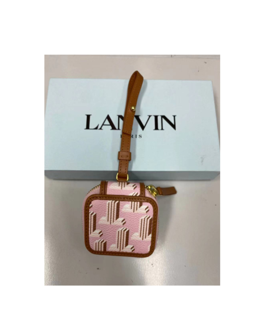 Lanvin Logo Mini Bag In Brown