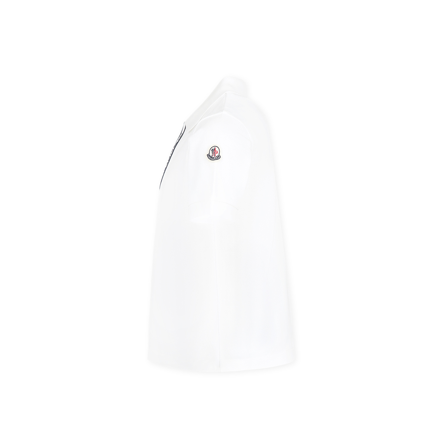 Moncler Short-sleeved Polo Shirt In White