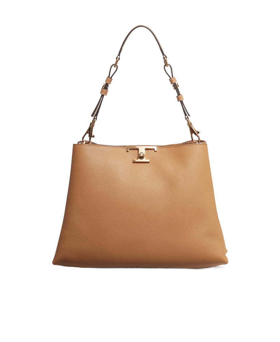 Tod's Medium T Timeless Leather Tote Bag In Brown