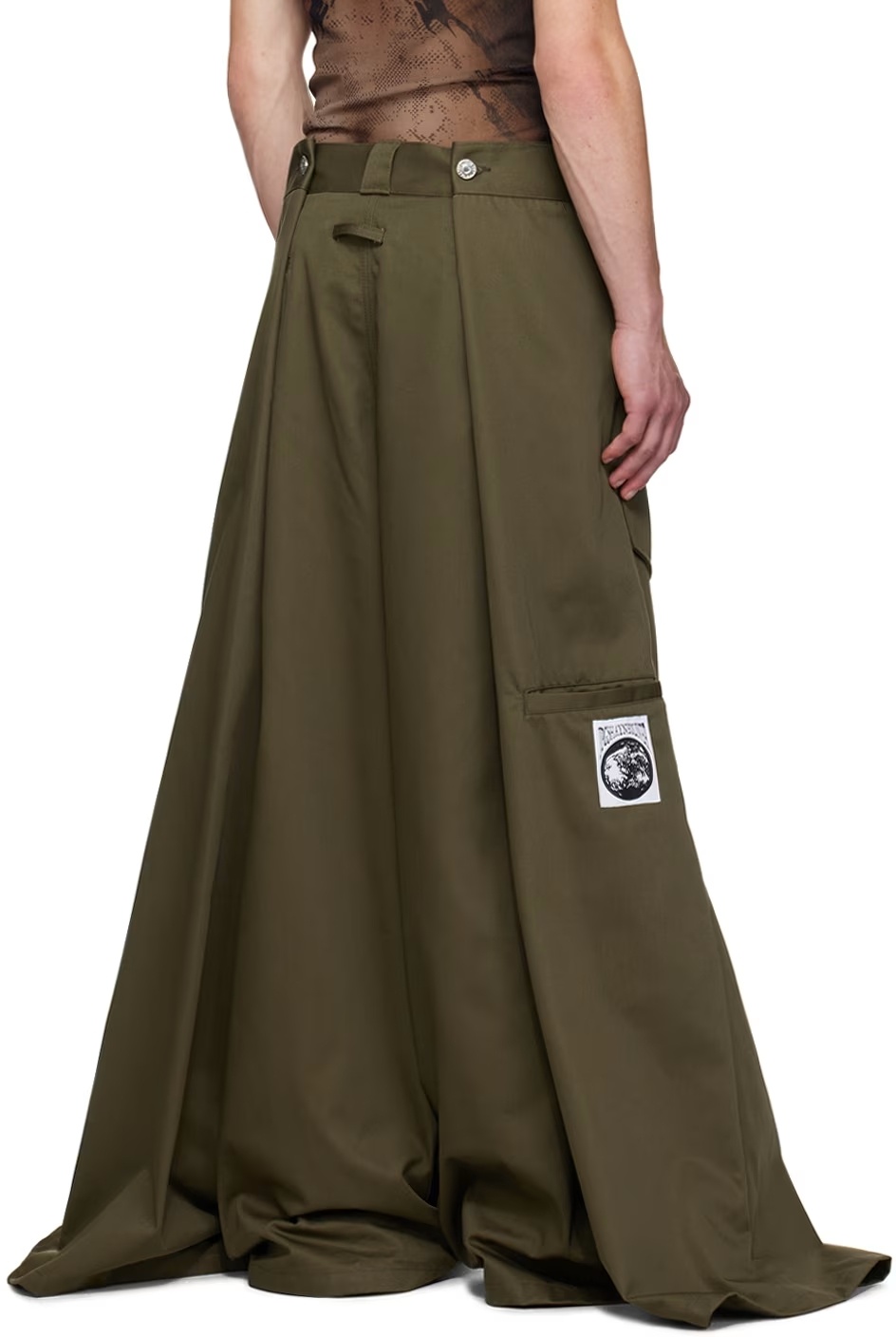 Jean Paul Gaultier Low-rise Casual Pants In Green