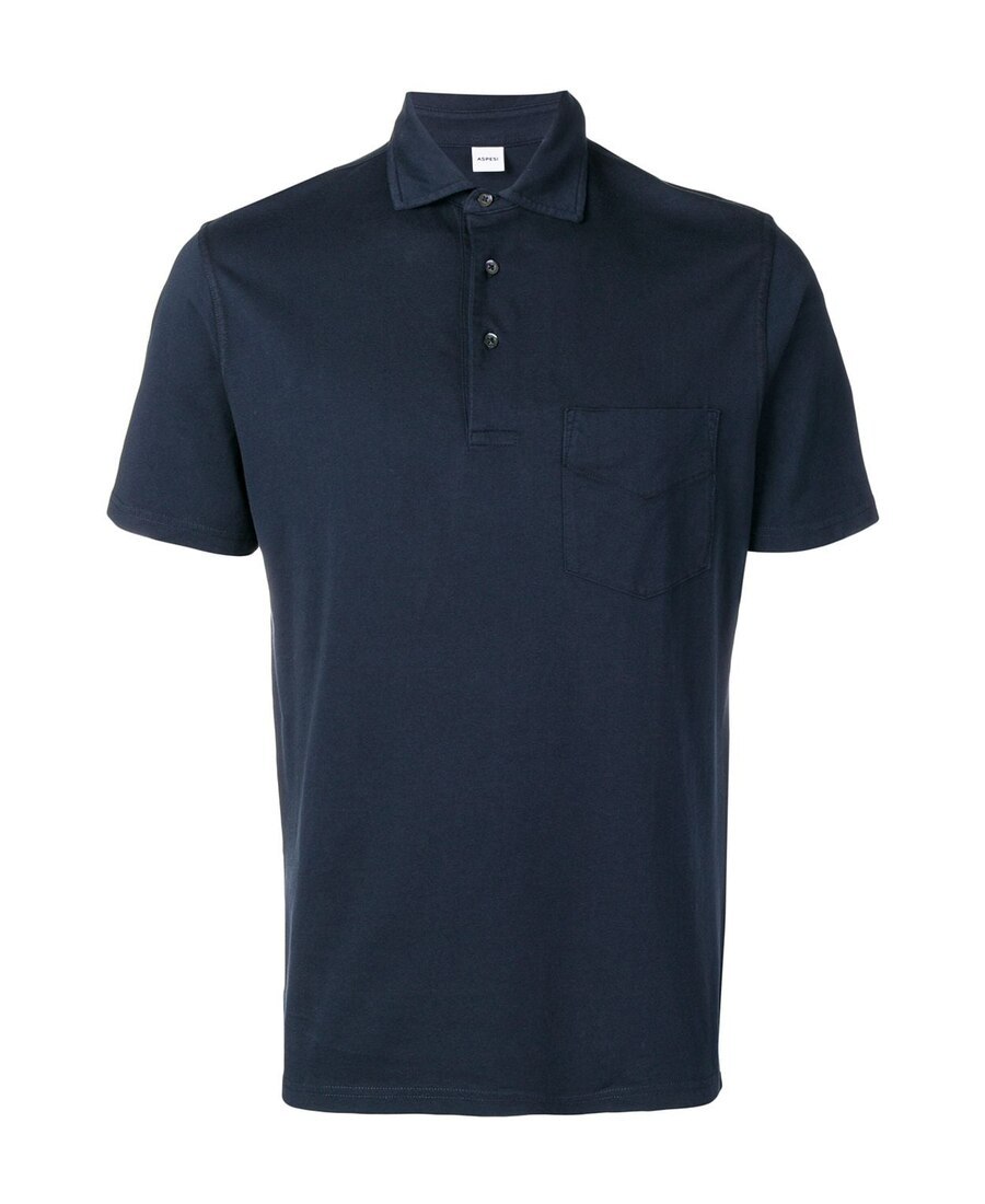 ASPESI ASPESI BUTTONED SHORT-SLEEVED POLO SHIRT