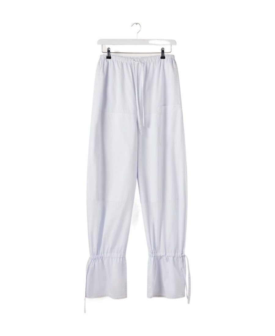 Lemaire Drawstring Casual Trousers In White
