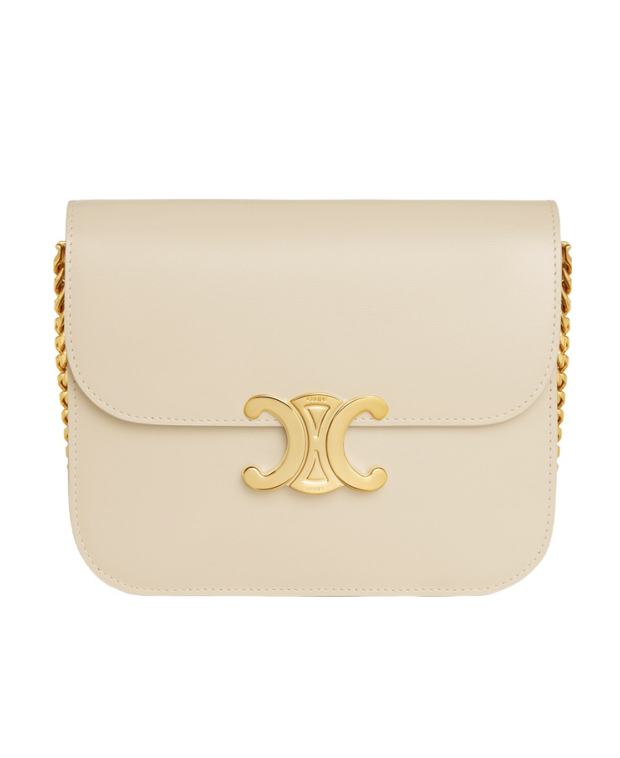 Celine Chain Shoulder Bag In Nude