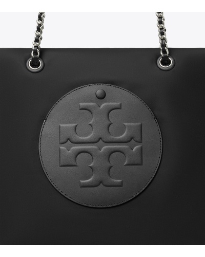 Tory Burch Large Ella Tote Bag In Black