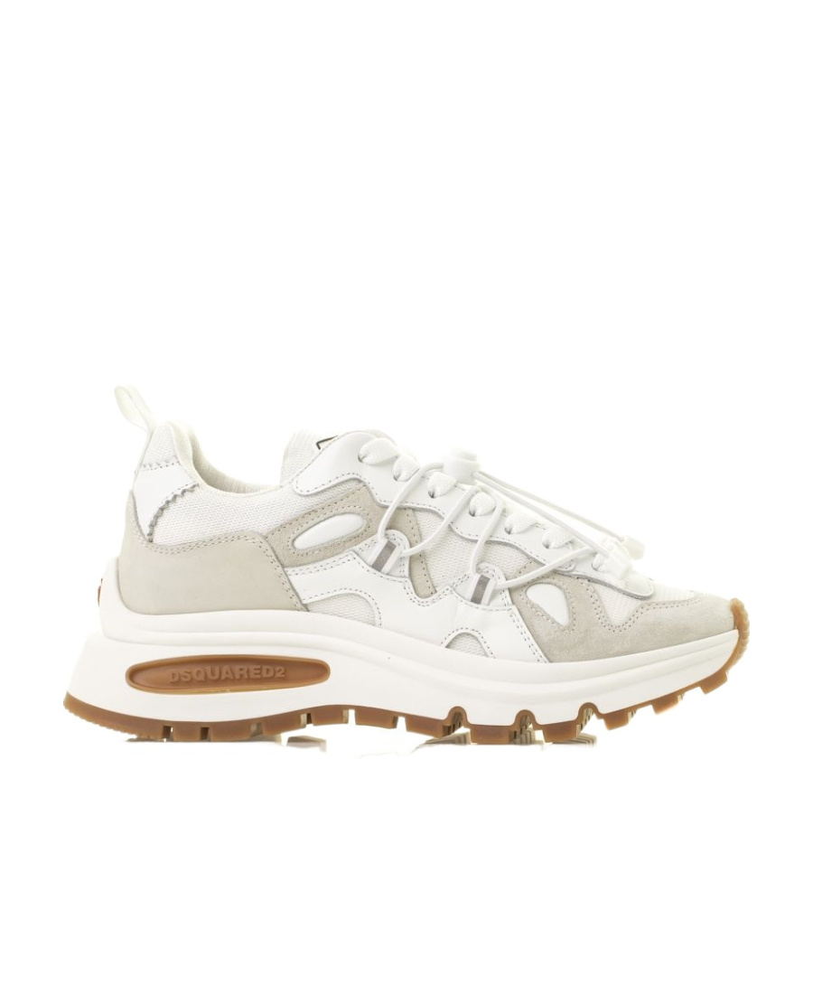 Dsquared2 Panelled Low-top Sneakers In White