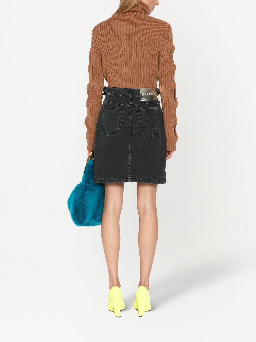 Shop Jw Anderson Cut-out Detail Jumper In Brown