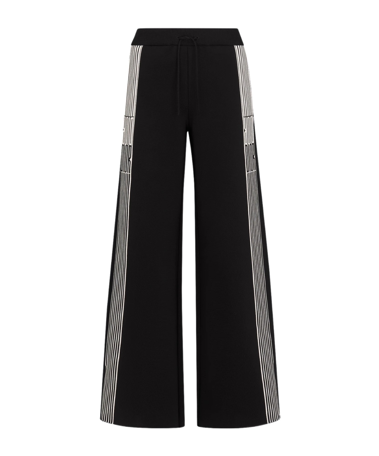 Dior Logo Elastic Waist Casual Pants In Black