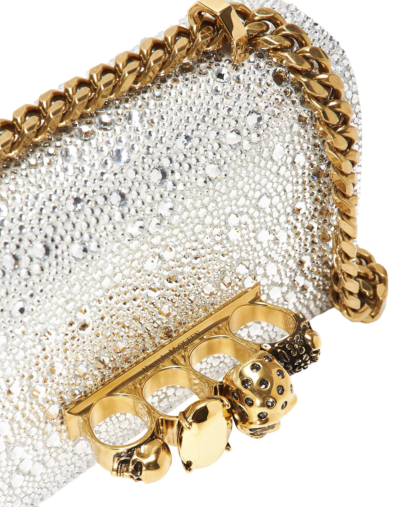 Alexander Mcqueen Mini Jeweled Satchel