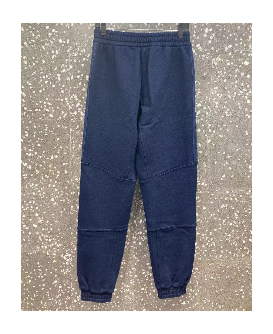 Fendi Denim Monogram Stripe Detailed Joggers In Blue