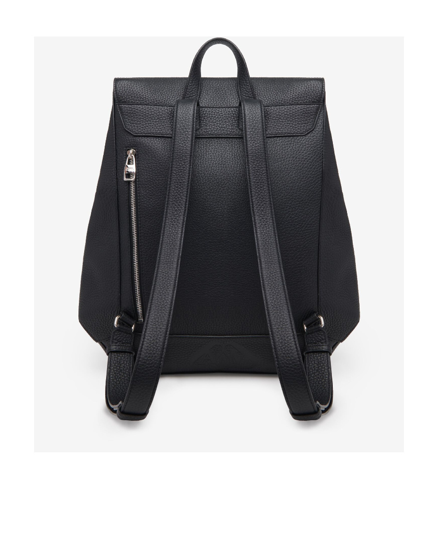 Alexander Mcqueen The Edge Logo-lettering Foldover Top Backpack In Black