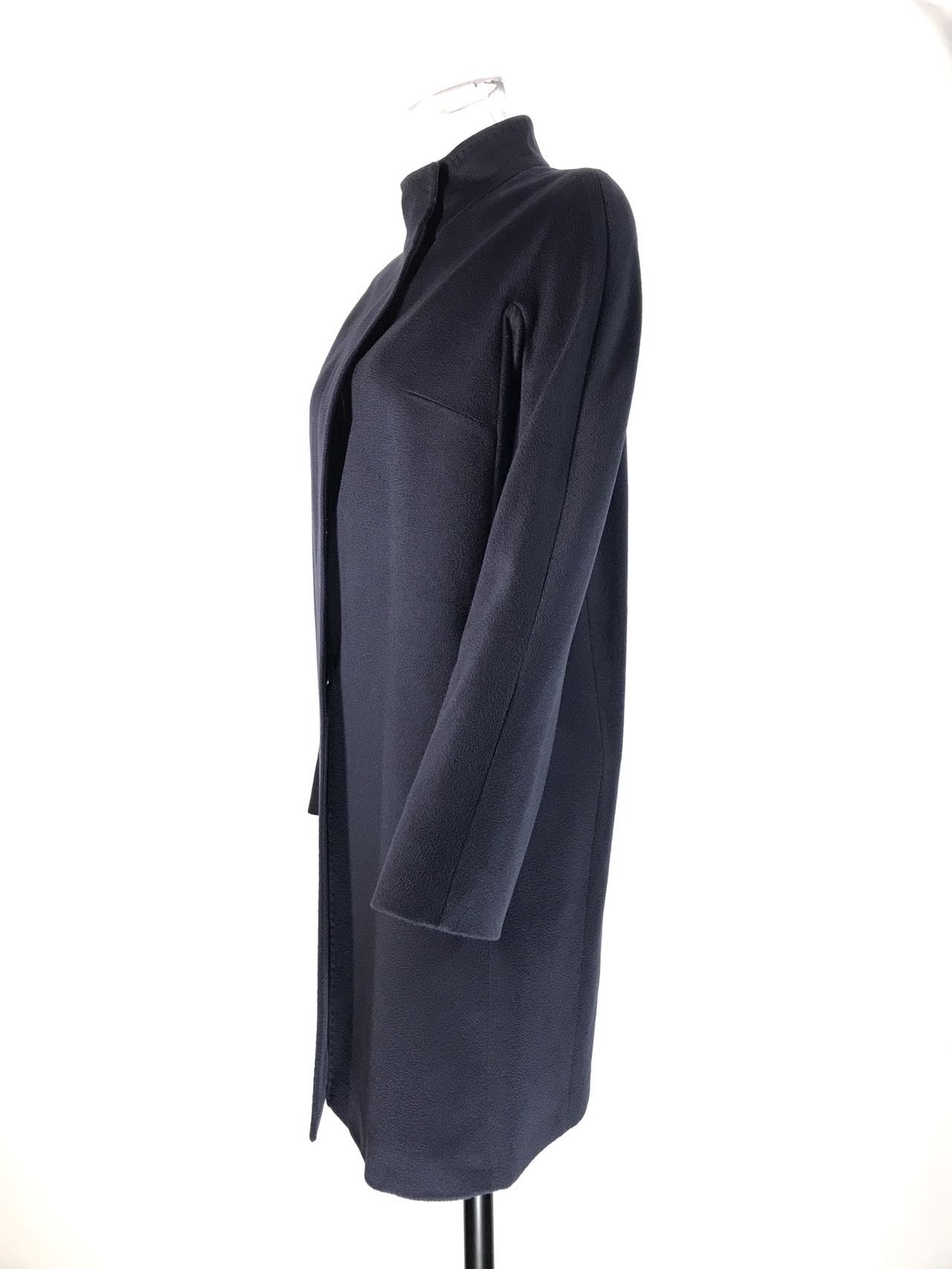 Max Mara Long-sleeved Coat In Black