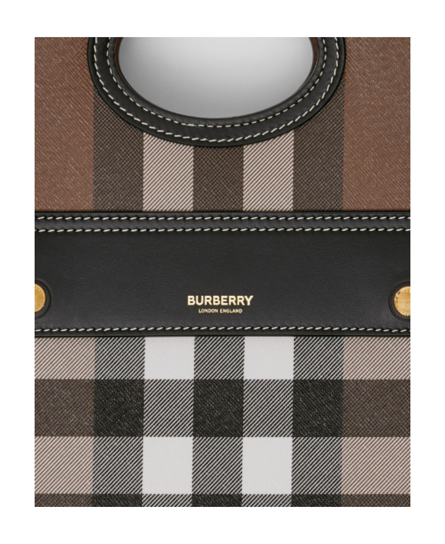Burberry Check-patterned Mini Tote Bag