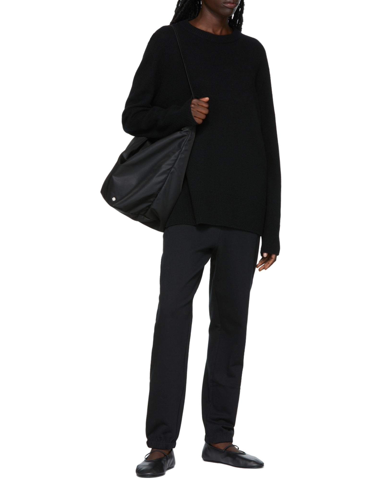 The Row Cotton Casual Pants In Black