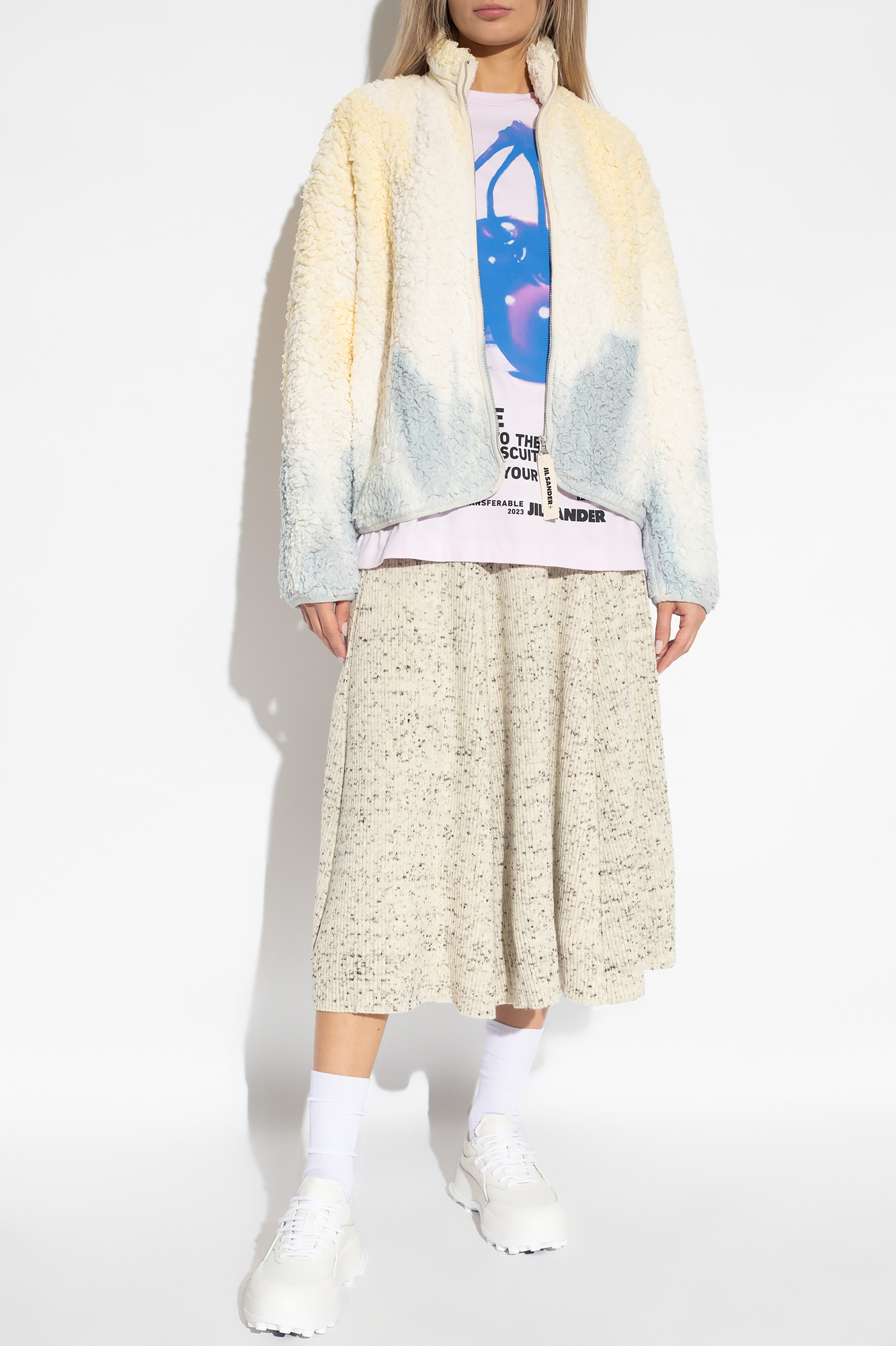 Jil Sander T Shirt Graphic Printed Crewneck T In White