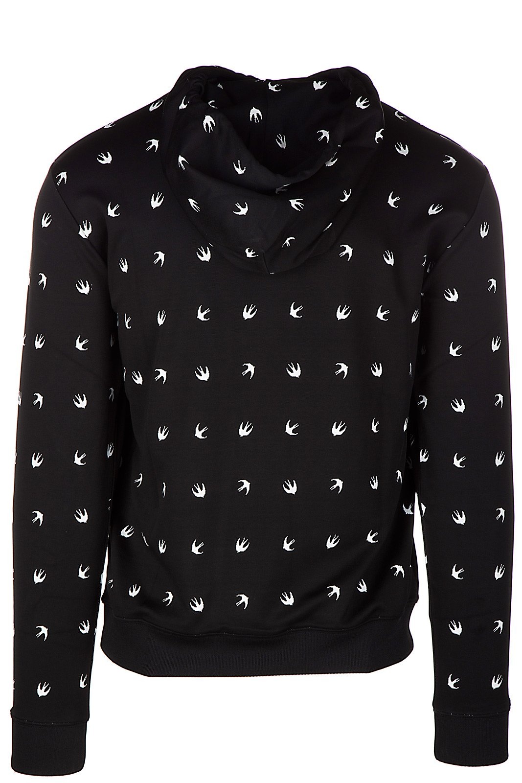 Mcq By Alexander Mcqueen Printed Hooded Sweater In Black