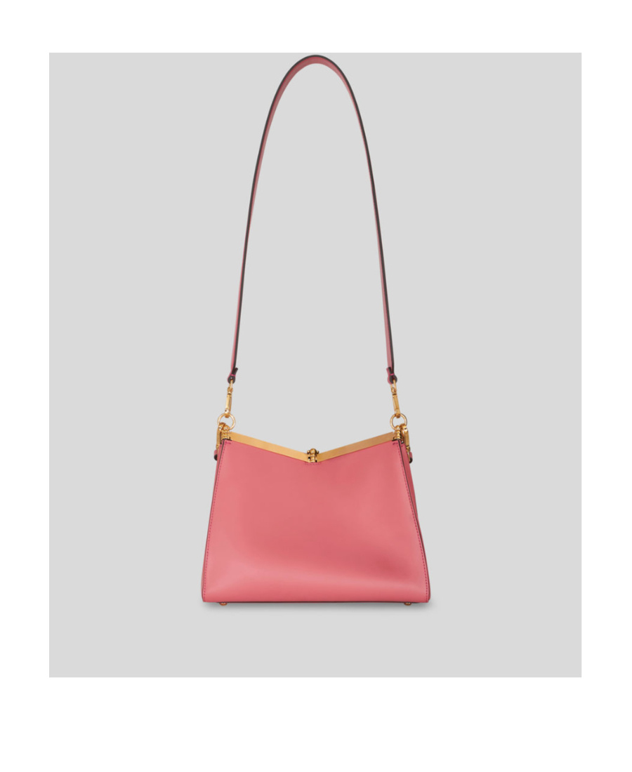 Etro Medium Vela Leather Shoulder Bag In Red