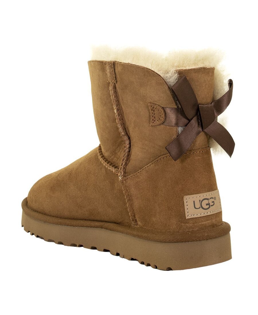 Ugg Bailey Bow Mini Ankle Boots In Brown
