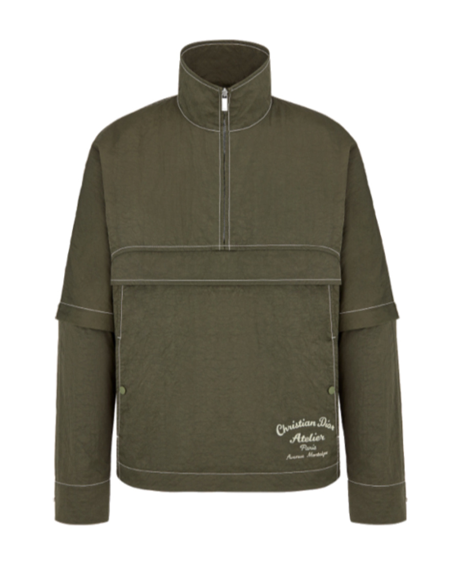 Dior Half-zip Design Casual Jacket In Black