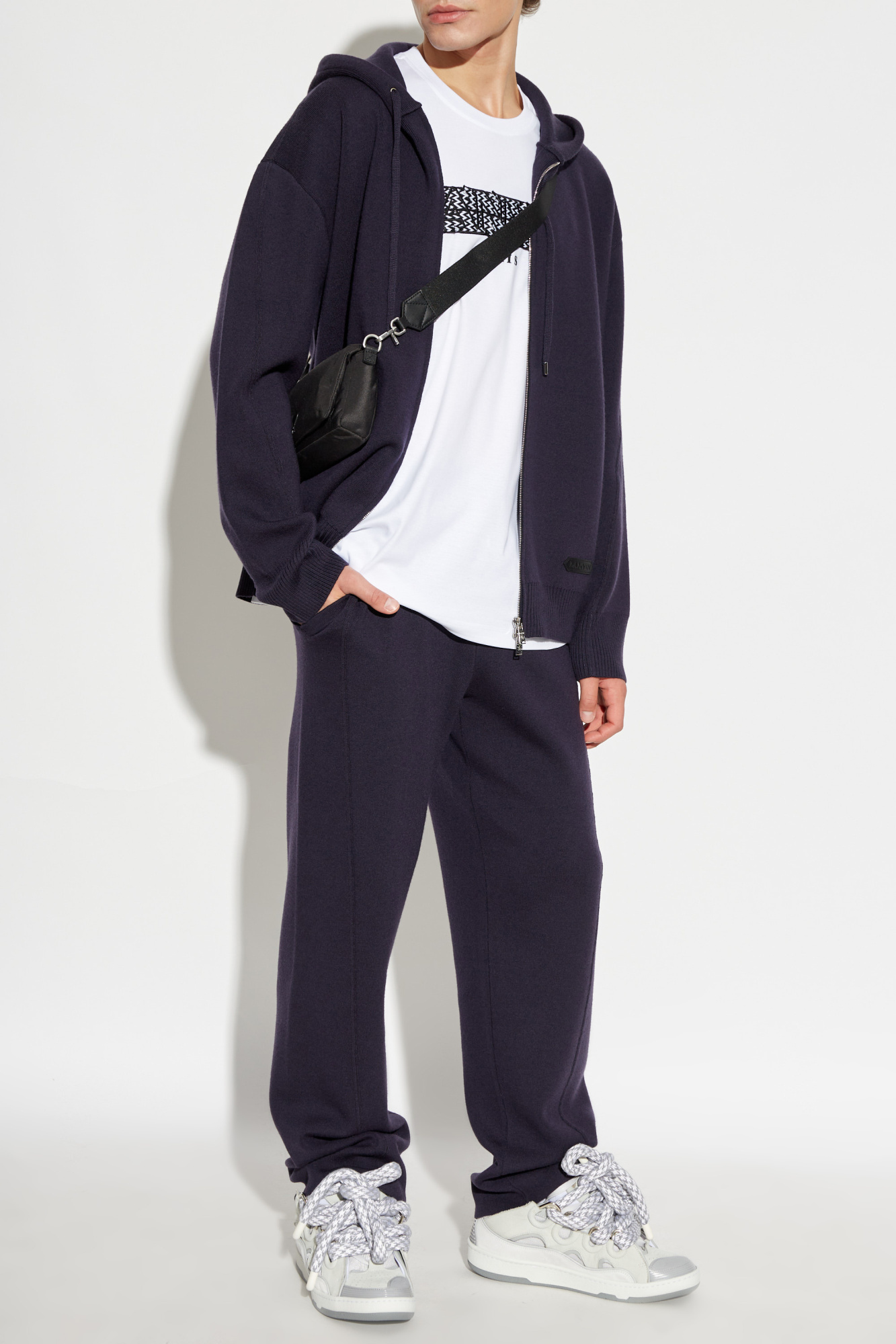 Lanvin Logo Sweatpants In Black