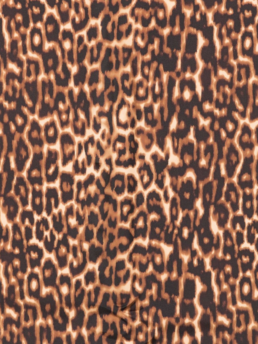 Lanvin Lightweight Rectangular Leopard Print Scarf In Multi