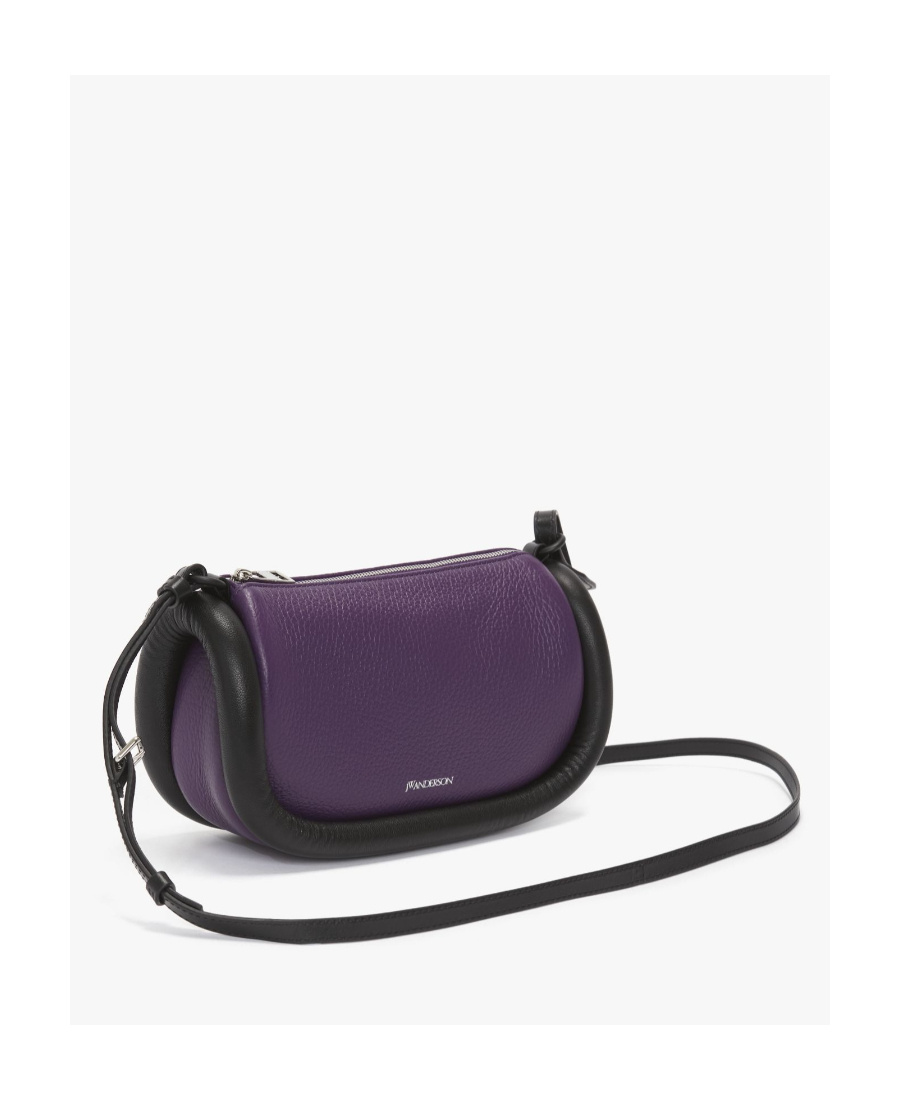 Jw Anderson Bumper-12 Leather Crossbody Bag In Black