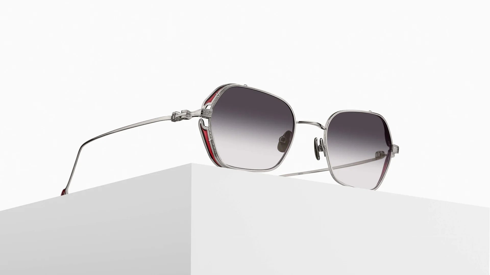 Matsuda Geometric-frame Sunglasses In White