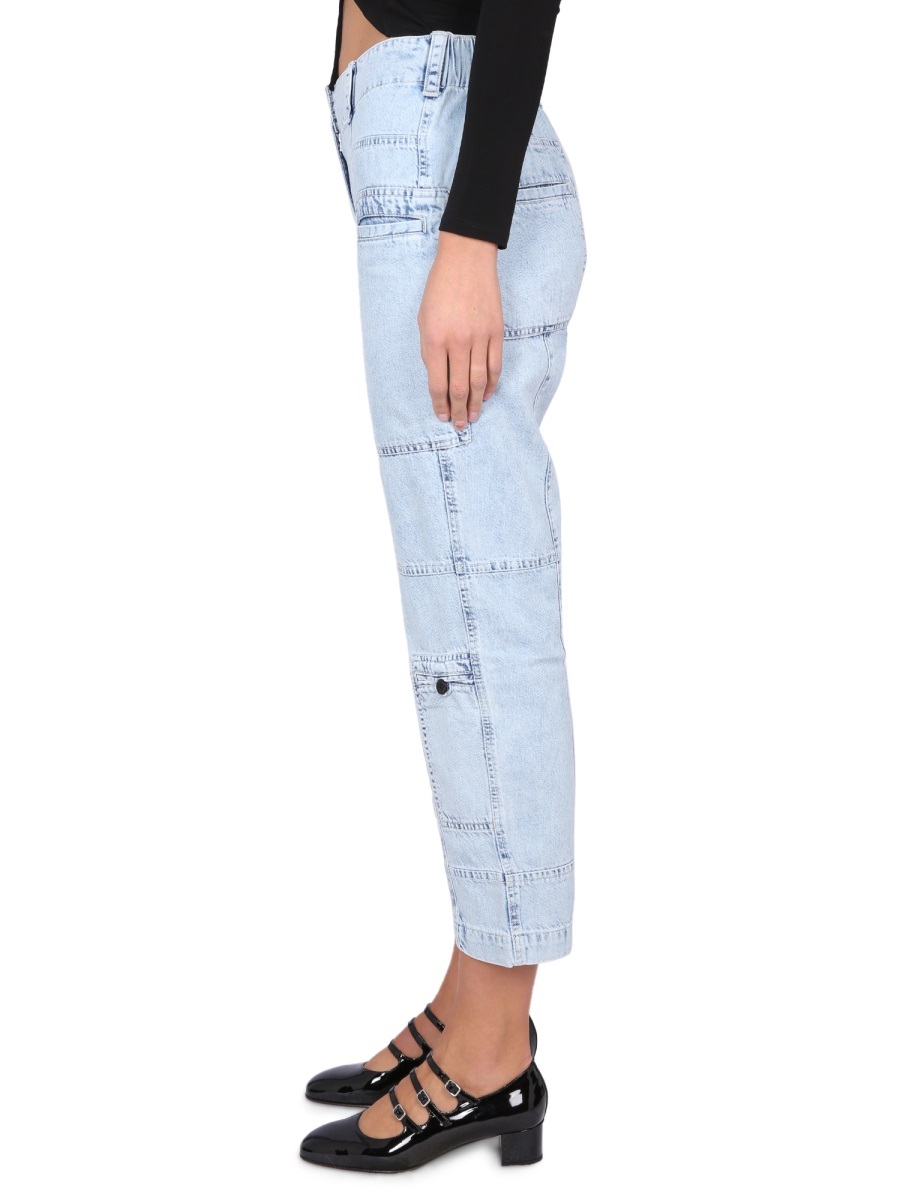 Shop Proenza Schouler High-rise Straight-leg Jeans In Blue