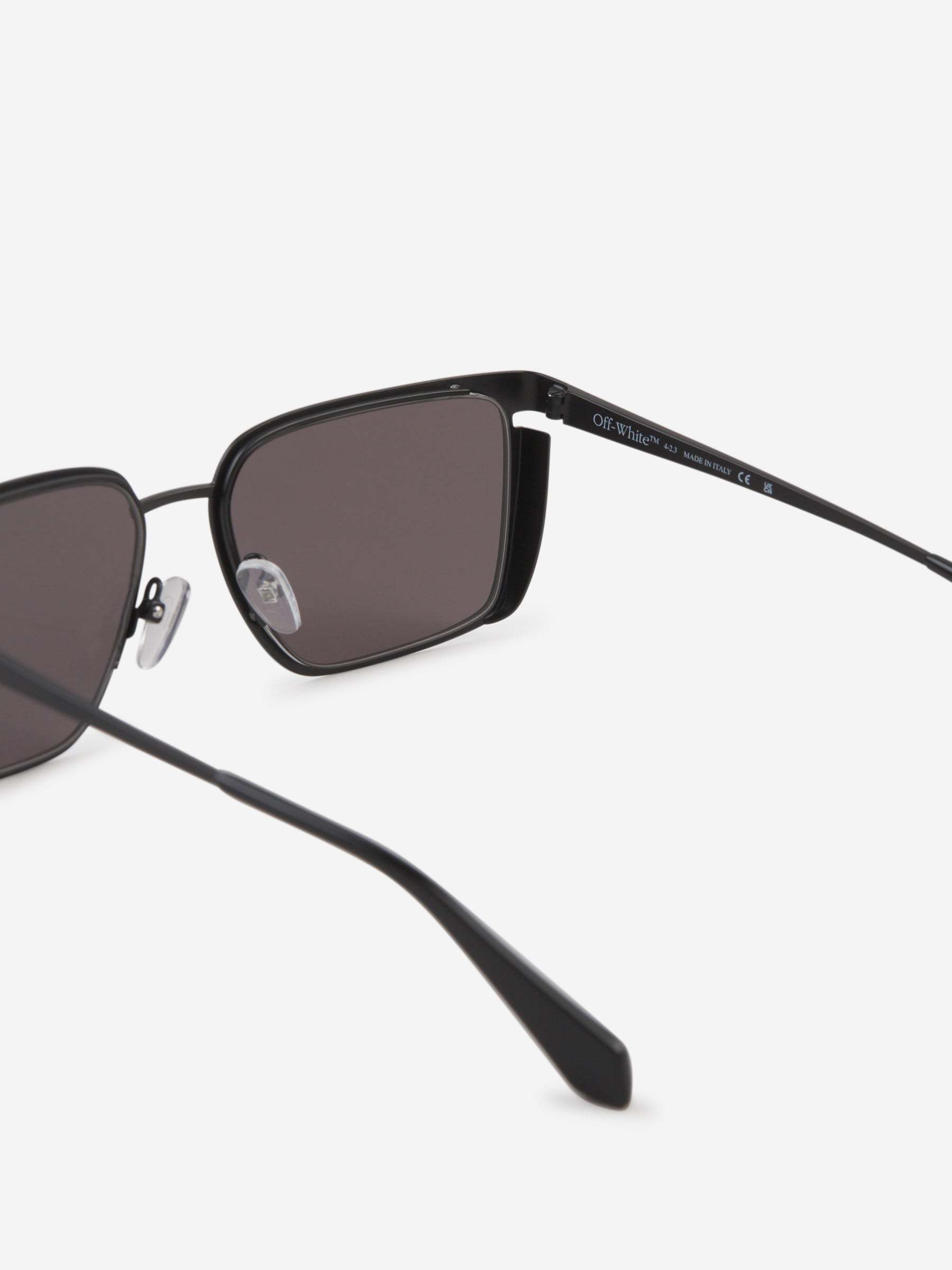 Off-white Yoder Rectangle-frame Sunglasses In Black