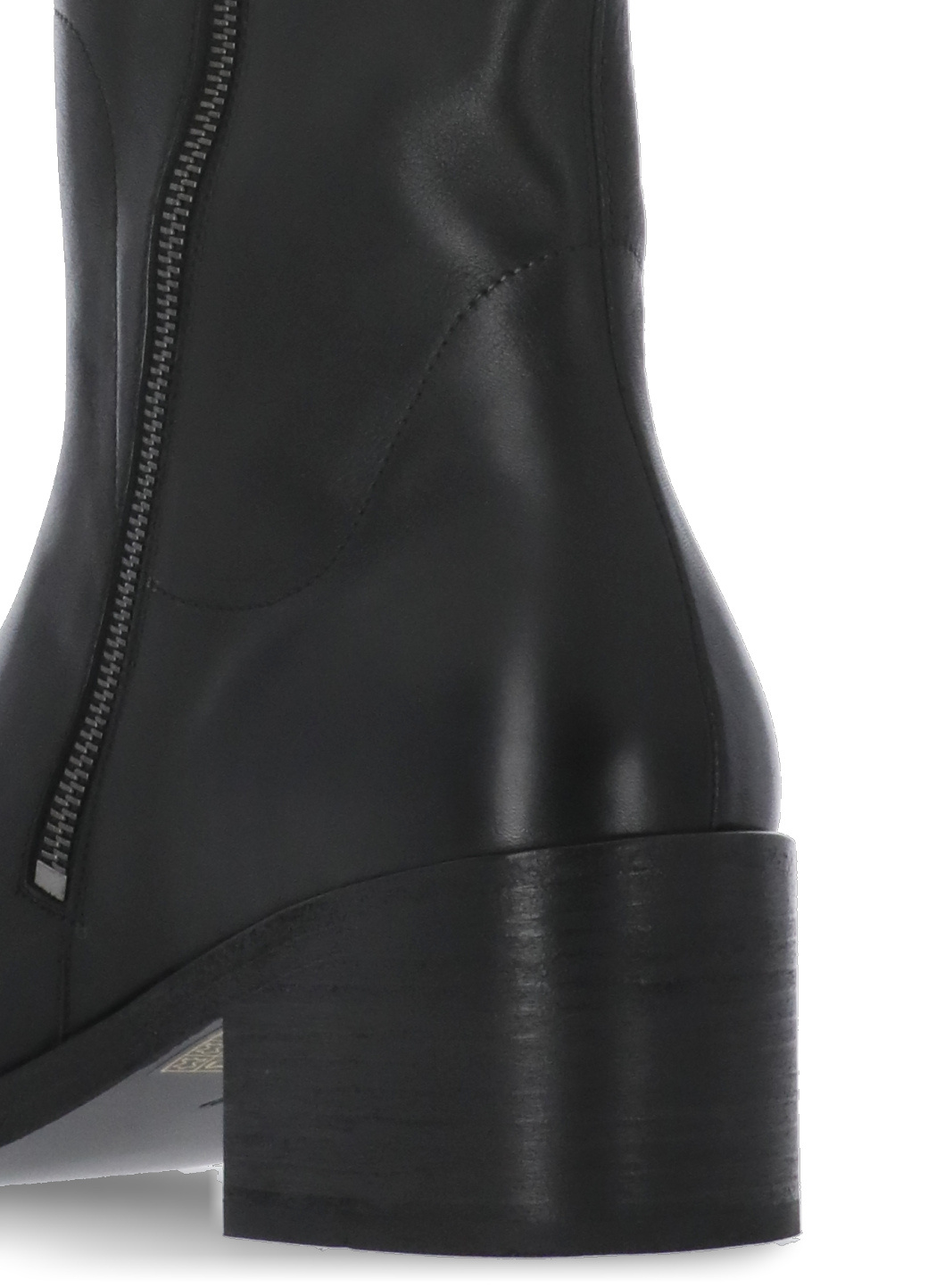 Marsèll Square Toe Leather Ankle Boots In Black