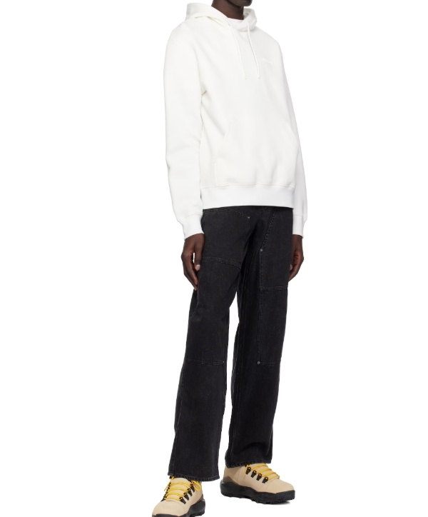 Mackage Long-sleeved Hooded Sweatshirt In White