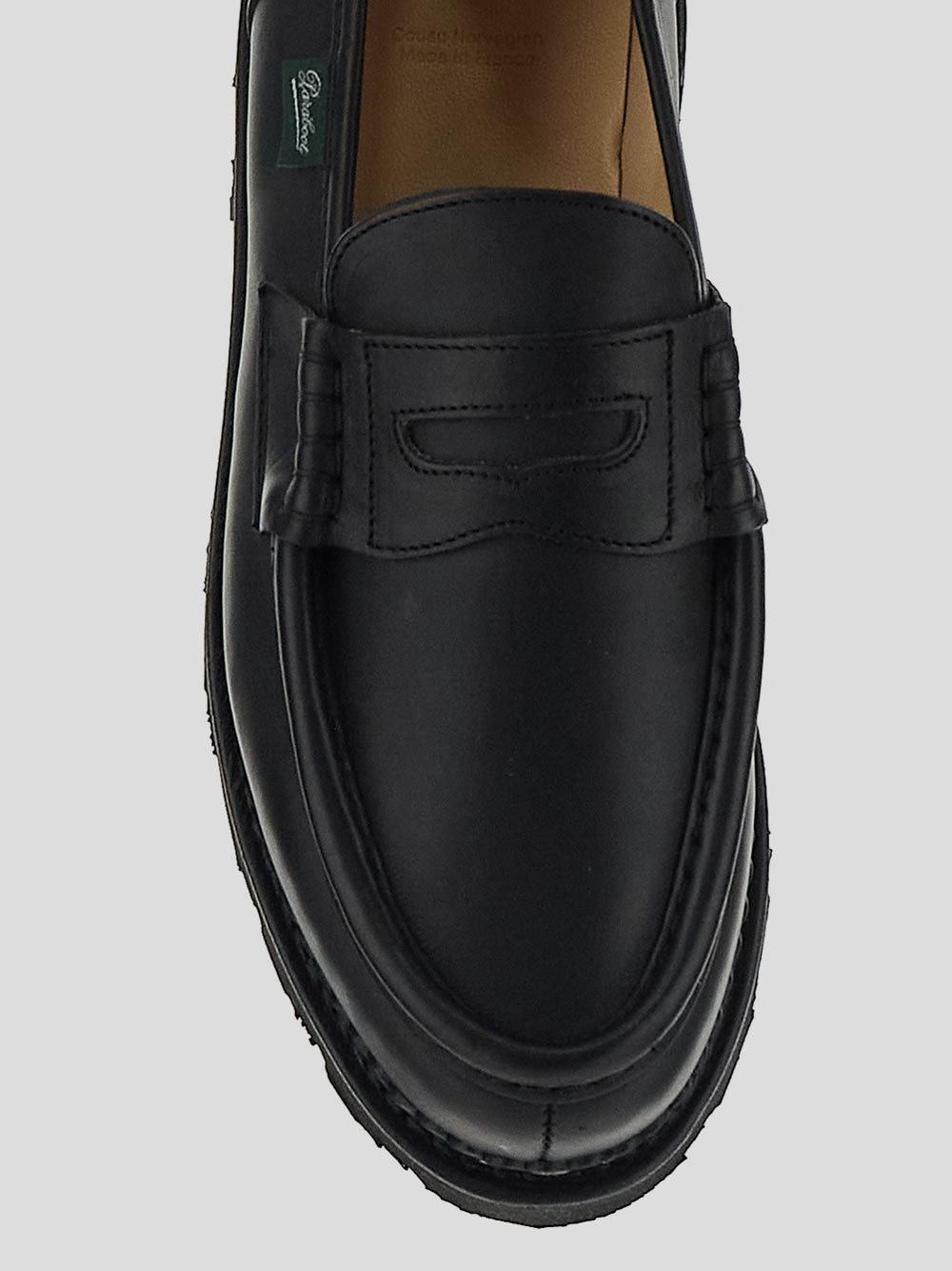 Paraboot Reims Round-headed Loafers In Black