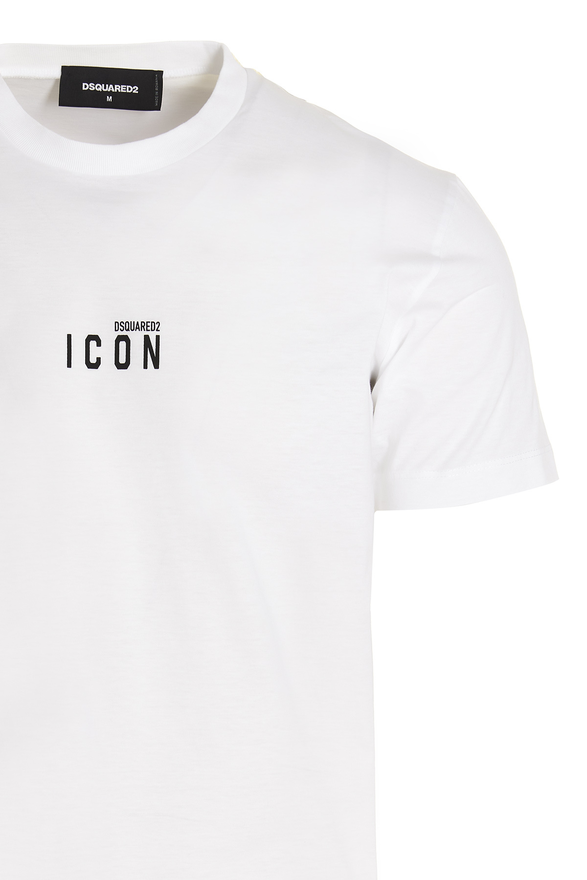 Dsquared2 Icon Logo Printed Cotton Jersey T-shirt In White