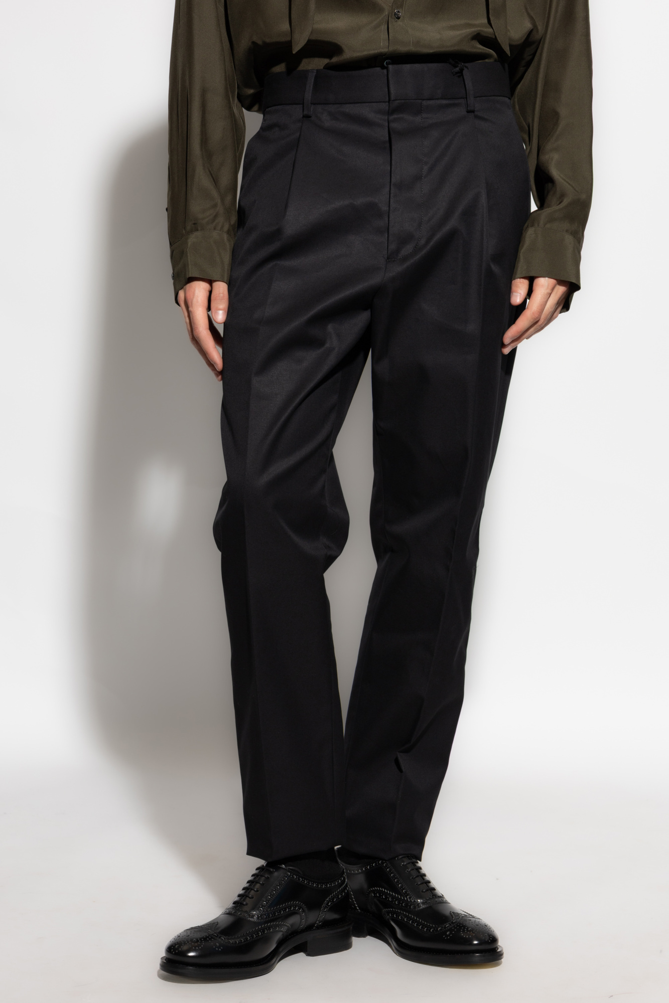 Dsquared2 Belt Loops Slacks In Black