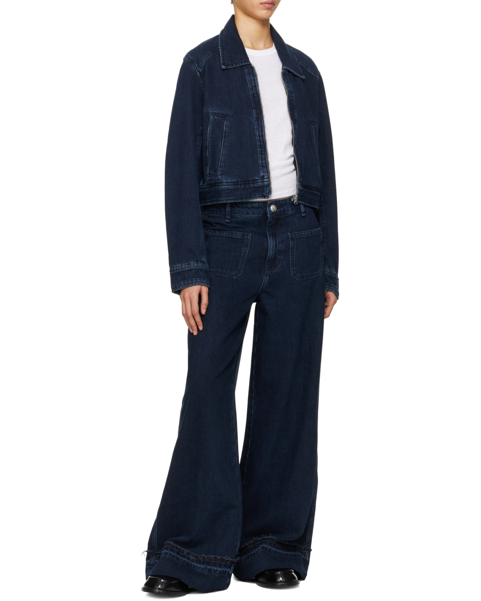 Rag & Bone Jeans With Belt Loops In Black