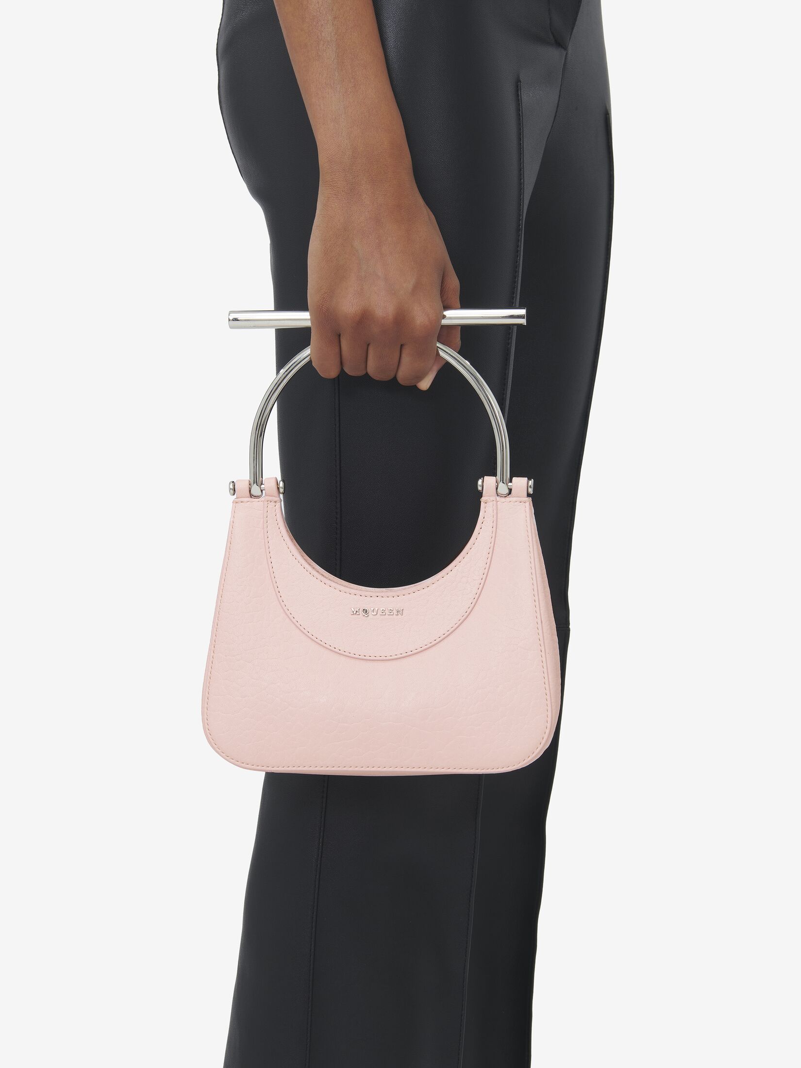 Alexander Mcqueen Women's Mcqueen Mini T-bar Bag In Light Pink In Light Pink