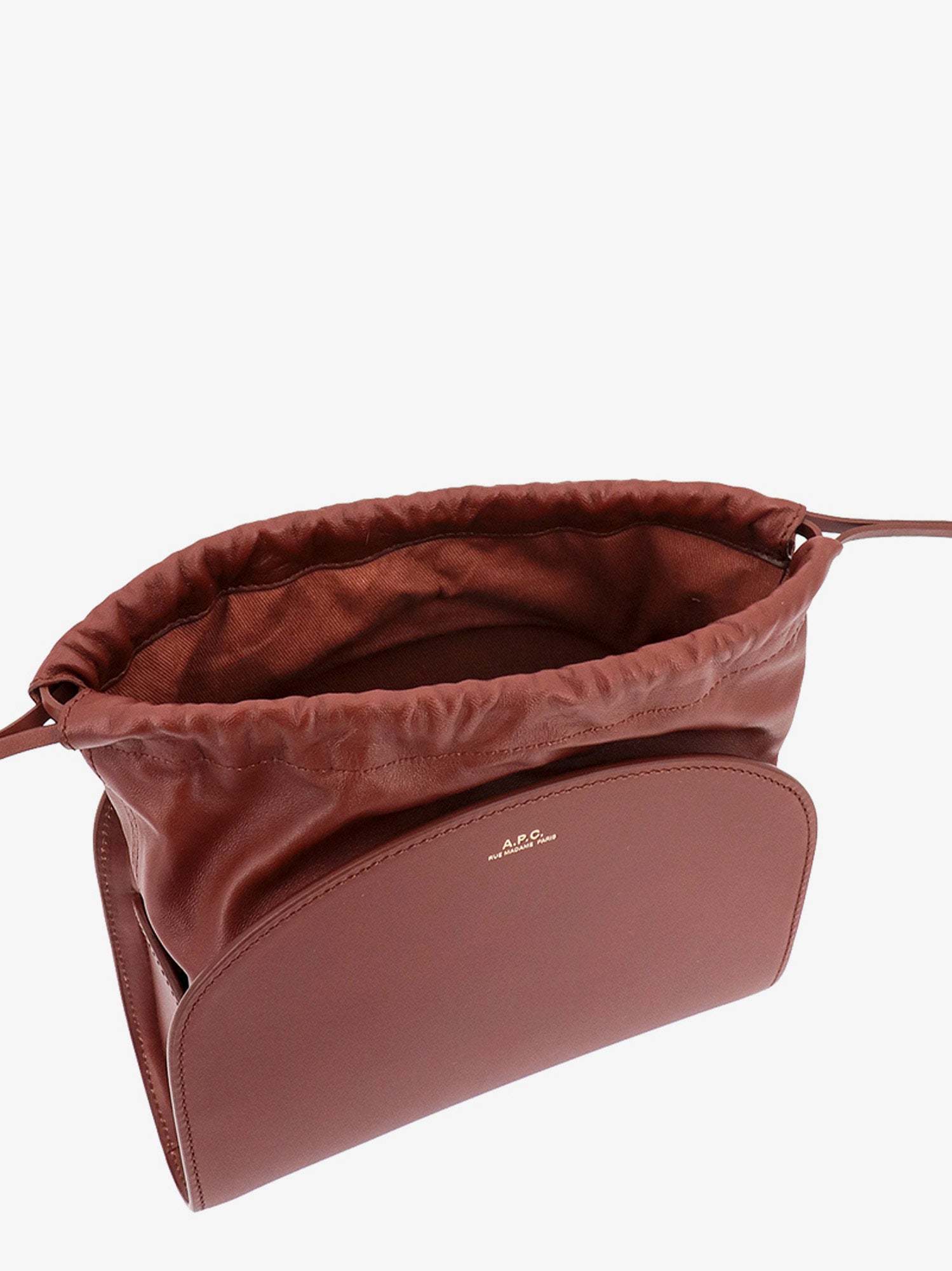 Apc Demi Lune Pochon Crossbody Bag In Red