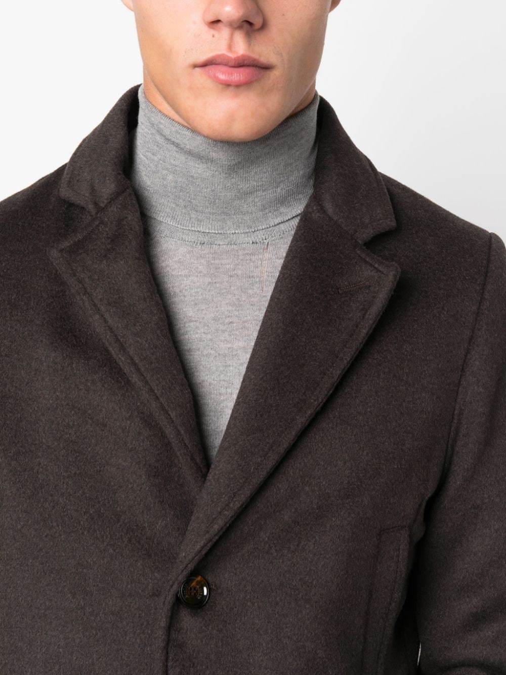Moorer Long-sleeved Coat In Black