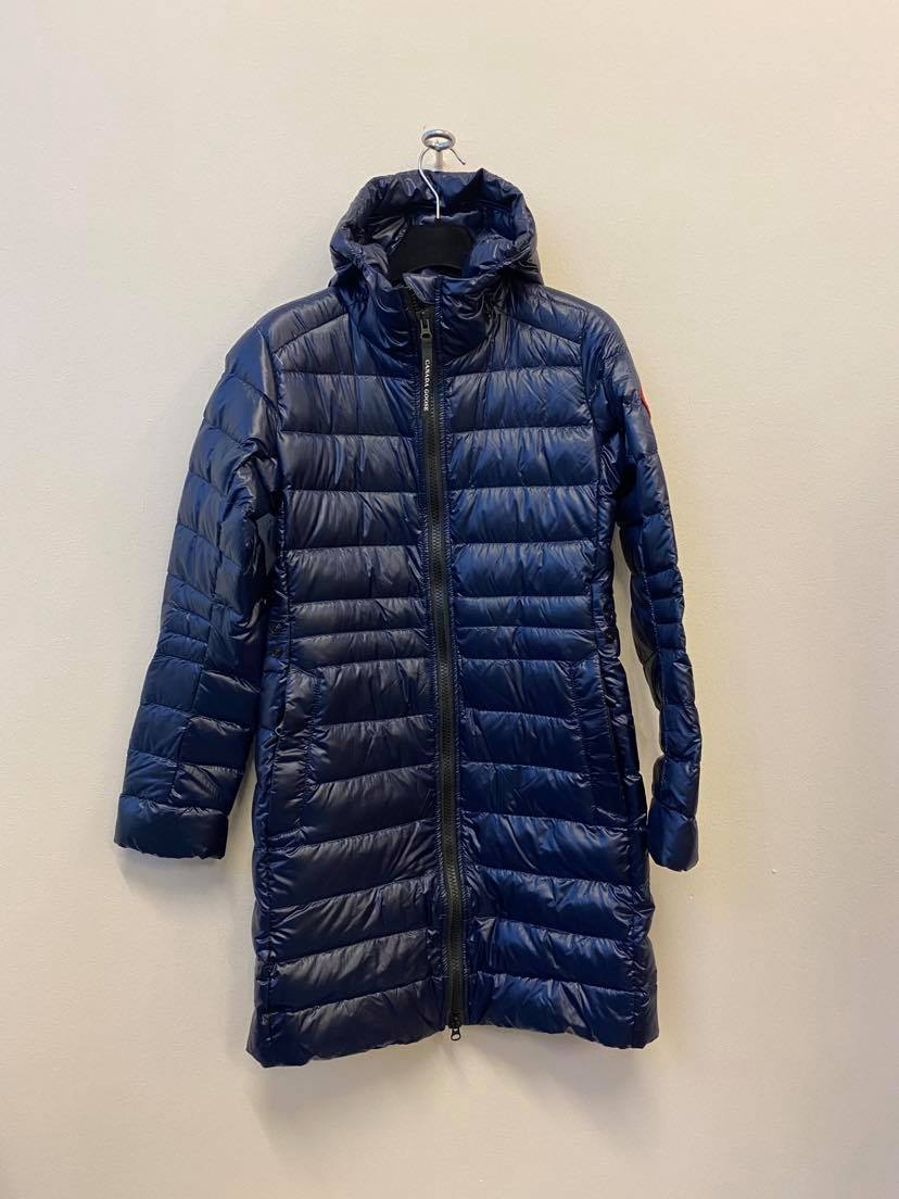 Canada Goose Padded Recycled Nylon Coat In Black