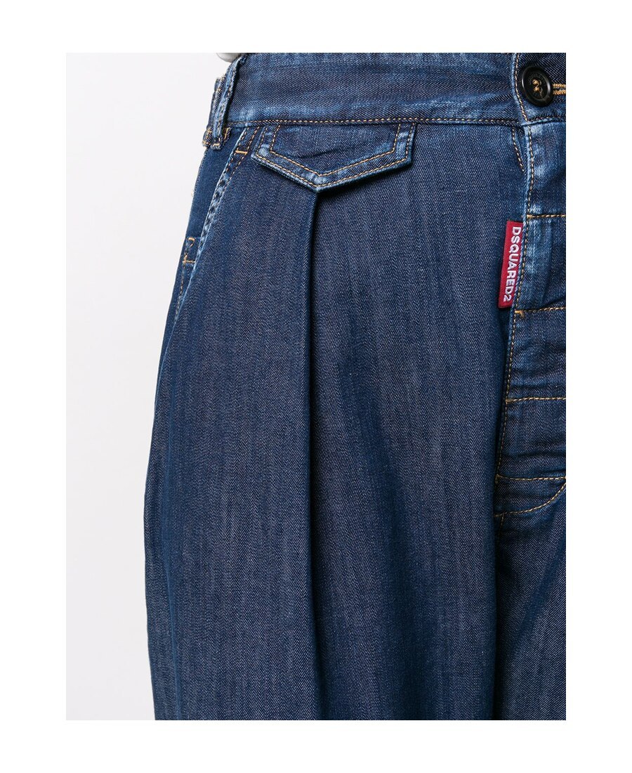 Dsquared2 High-rise Balloon-leg Jeans In Black